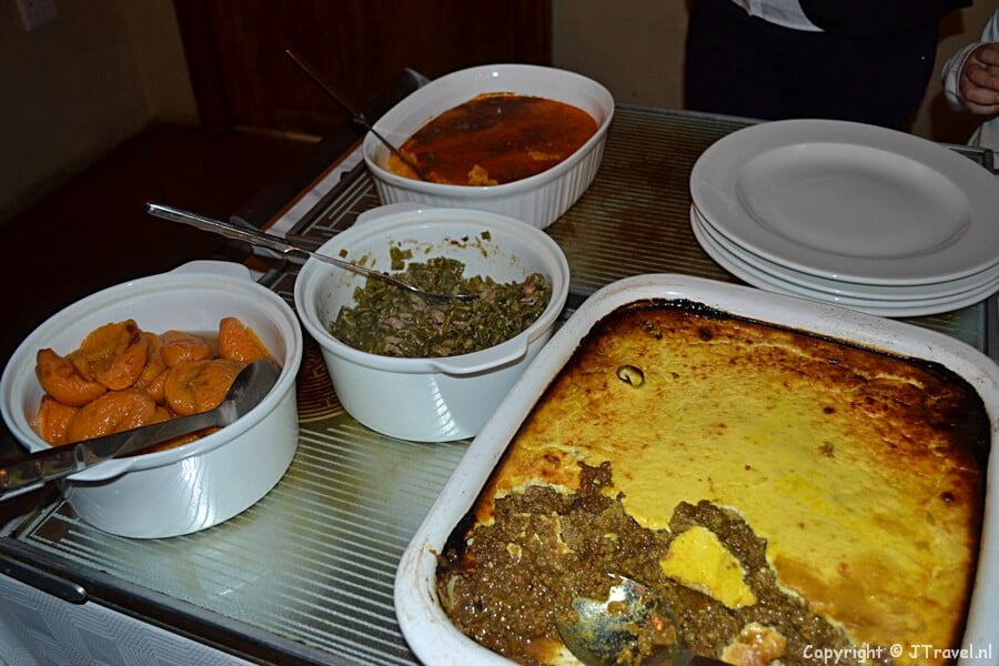Diner in Berluda Farmhouse and Cottages in Oudtshoorn