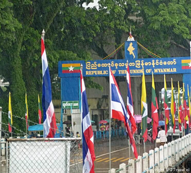 Mae Sai op de grens met Myanmar/Birma