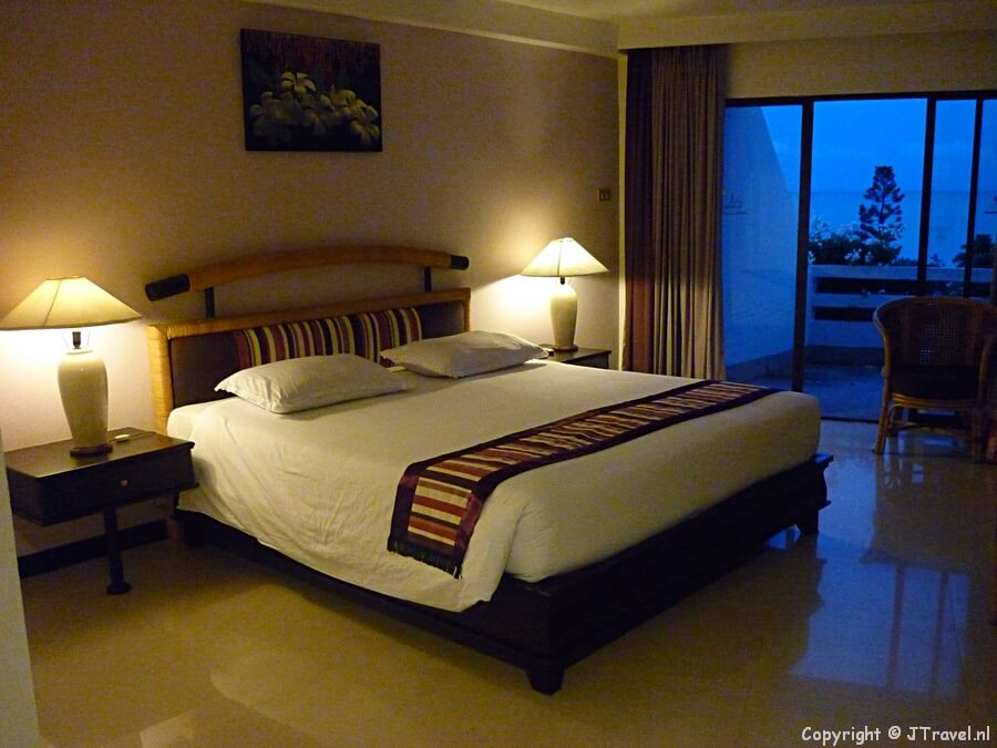 Mijn kamer in het Methavalai Hotel in Cha-Am