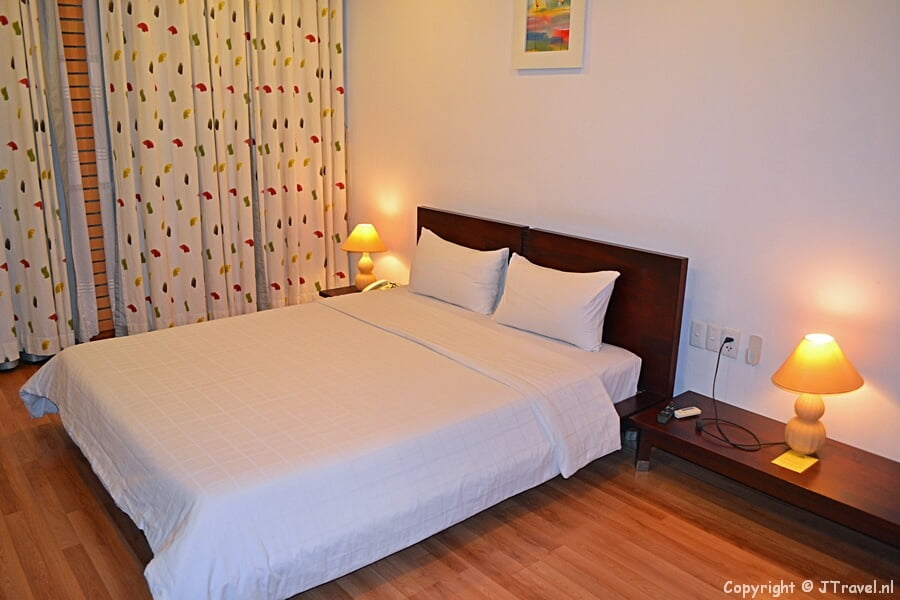 Mijn kamer in het Kim Tho Hotel in Can Tho