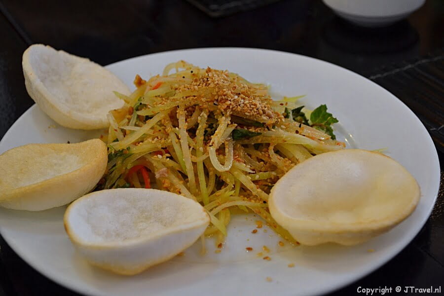 Mijn lunch in restaurant Ngoc Tuyet in Hoi An