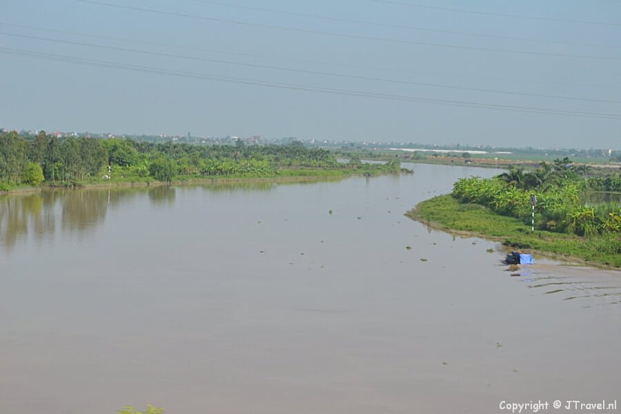 Het uitzicht onderweg naar Tam Coc