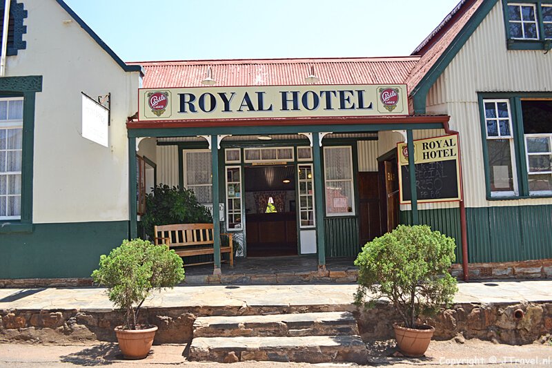 Het Royal Hotel in Pilgrim's Rest aan de Panoramaroute