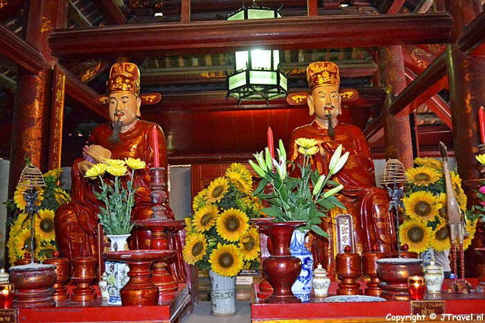 In de Tempel van de Literatuur in Hanoi