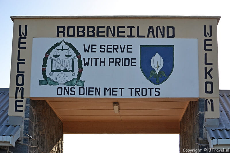 De entree van Robbeneiland