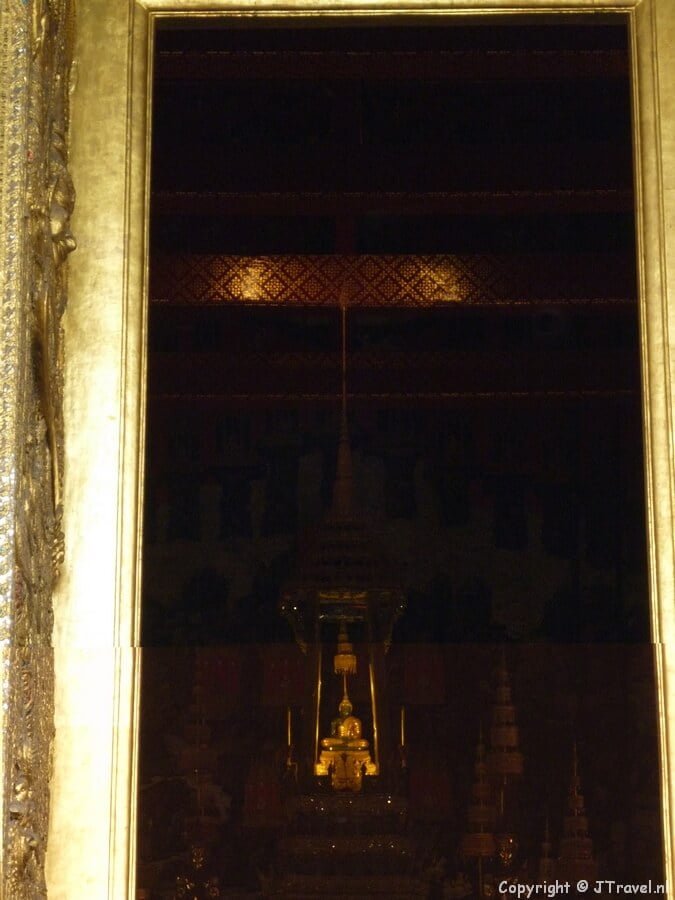 Smaragden Boeddha in de Wat Phra Keaw in Bangkok