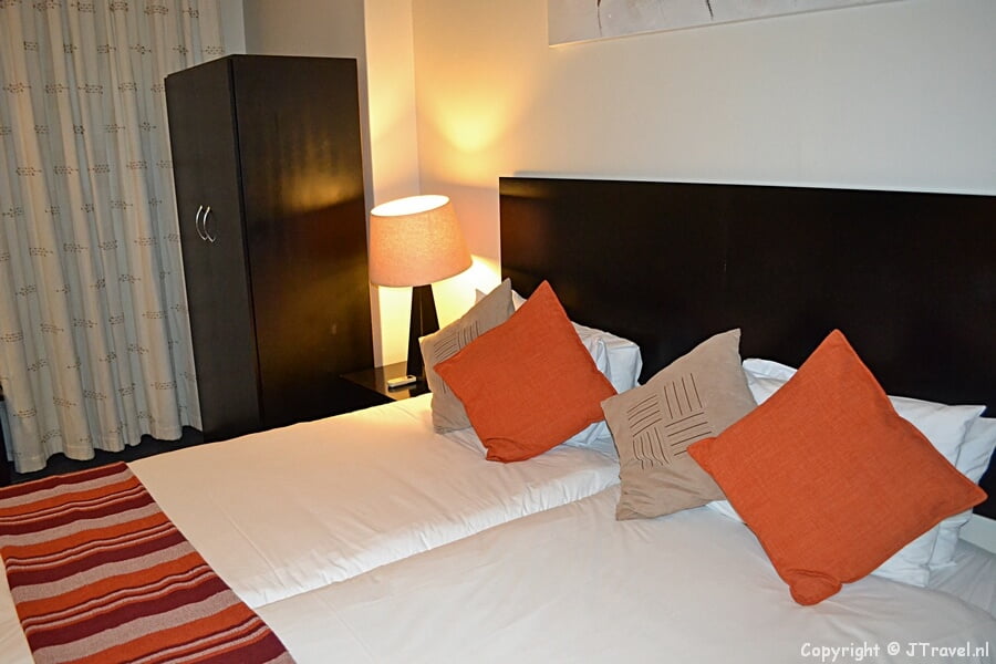 Mijn kamer in het Cape Diamond Hotel in Kaapstad