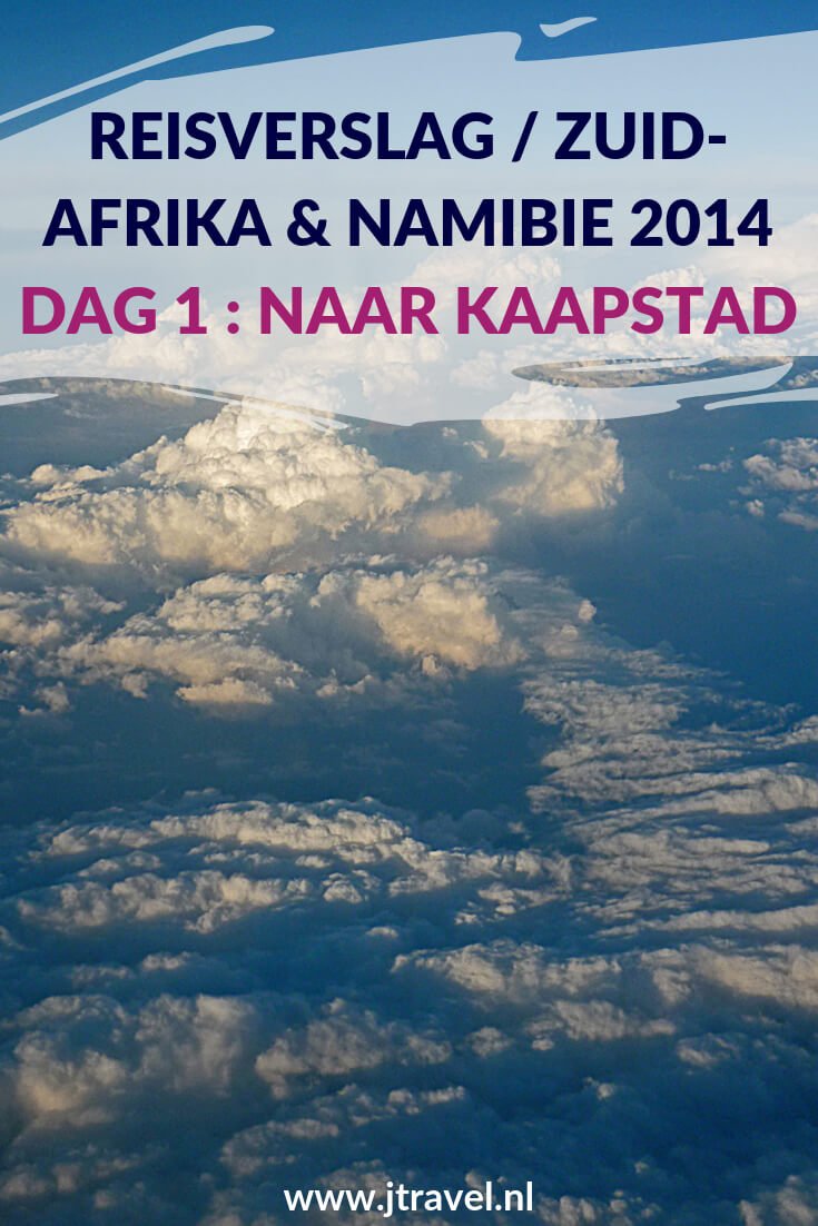 Op dag 1 van mijn 22-daagse groepsrondreis door Zuid-Afrika en Namibië zat ik in het vliegtuig. Ik vloog rechtstreeks met KLM naar Kaapstad. Alles over de eerste dag van mijn reis naar Zuid-Afrika en Namibië lees je hier. Lees je mee? #zuidafrika #namibie #reisverslag #jtravel #jtravelblog