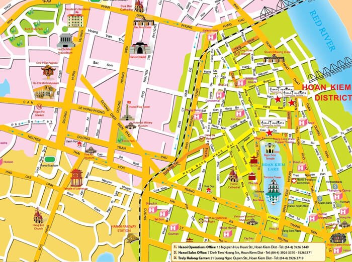 Plattegrond van Hanoi