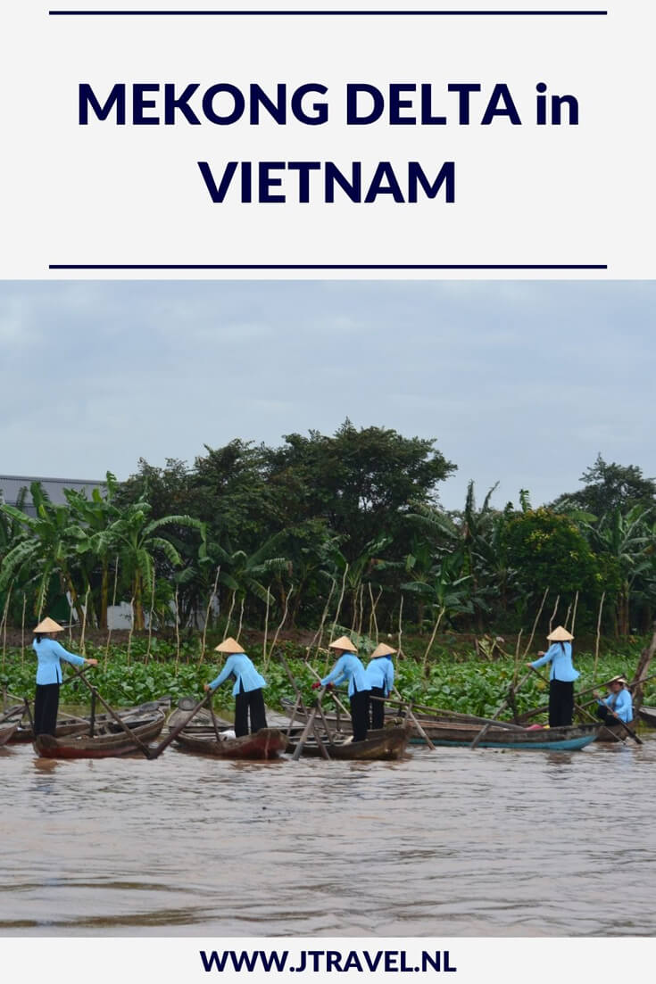 De Mekong Delta is erg vlak en heel groen en vruchtbaar. Er zijn overal markten waar de lokale producten worden verkocht. Dit zijn zowel drijvende markten als markten aan wal in de diverse plaatsen in de delta. De varende huizen zijn hier een apart verschijnsel. Hier lees je meer over de Mekong Delta. Lees je mee? #mekong #mekongdelta #drijvendemarkt #vietnam #jtravelblog #jtravel