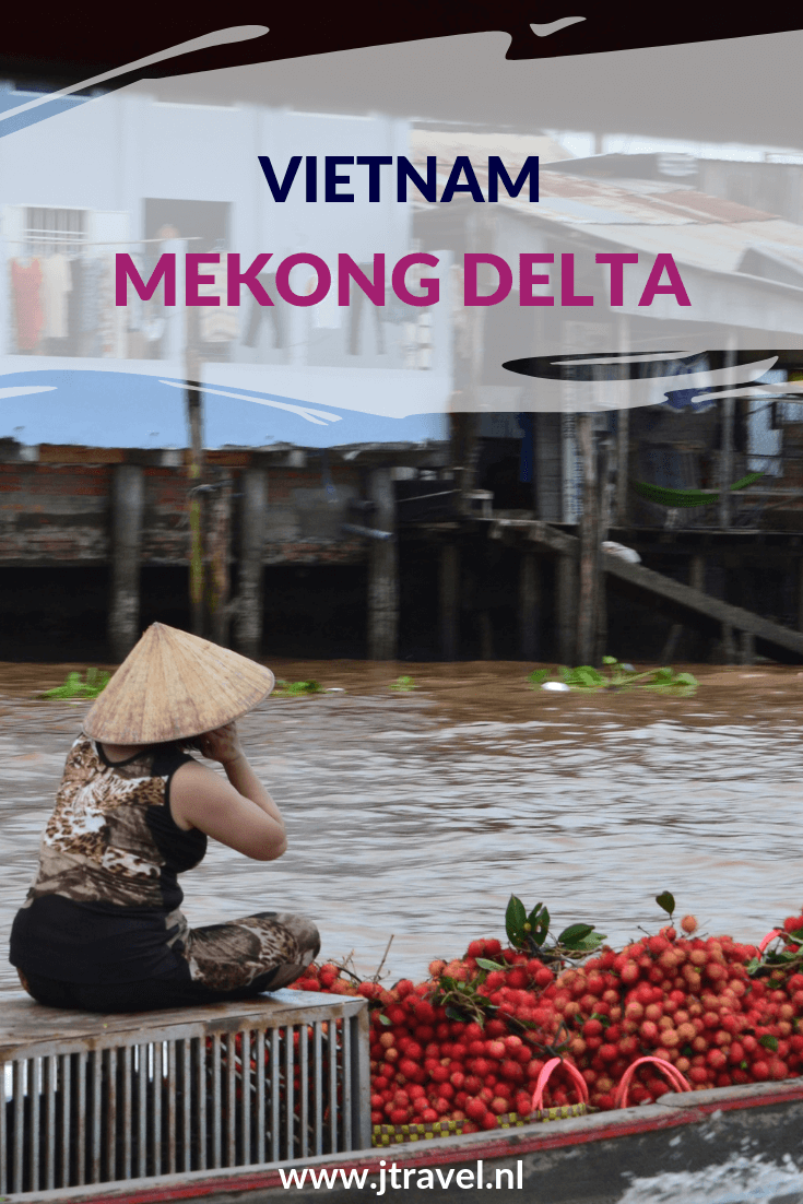De Mekong Delta is erg vlak en heel groen en vruchtbaar. Er zijn overal markten waar de lokale producten worden verkocht. Dit zijn zowel drijvende markten als markten aan wal in de diverse plaatsen in de delta. De varende huizen zijn hier een apart verschijnsel. Hier lees je meer over de Mekong Delta. Lees je mee? #mekong #mekongdelta #drijvendemarkt #vietnam #jtravelblog #jtravel