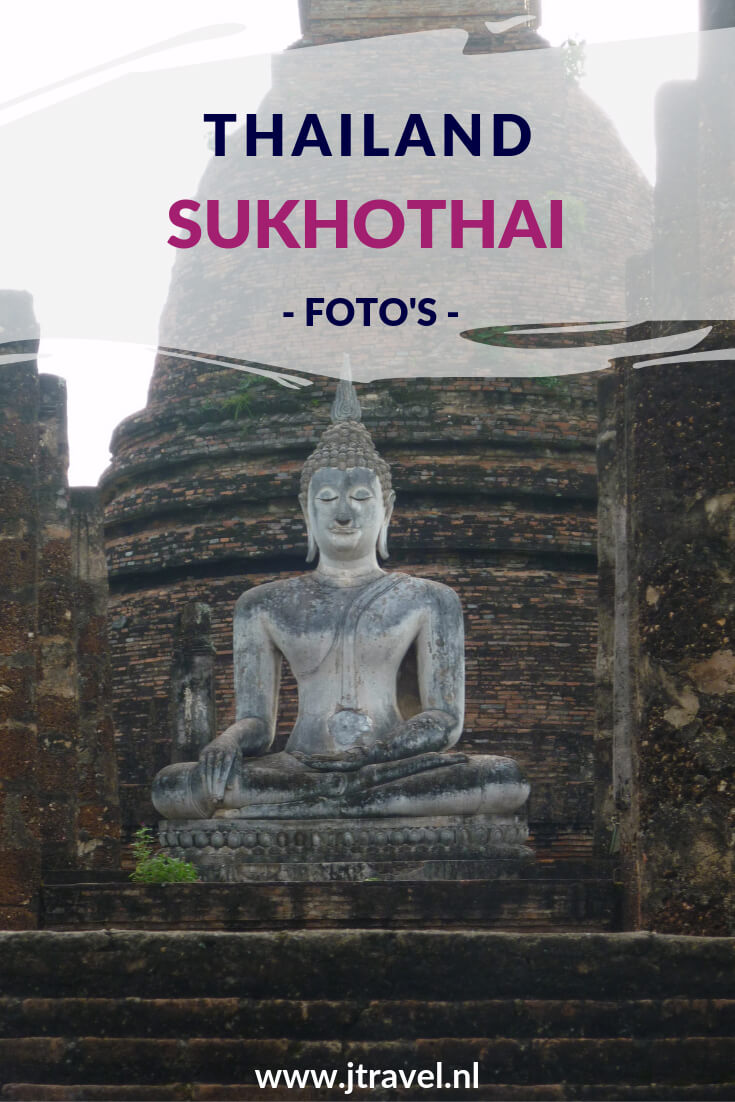 Sukhothai is uitstekend per fiets te verkennen. De oude stad van Sukhothai bestaat uit ongeveer 200 tempelruïnes die zijn ondergebracht in het Historisch Park Sukhothai. Sukhothai Historical Park staat op de Werelderfgoedlijst van UNESCO. Mijn foto's zie je in dit artikel. Kijk je mee? #sukhothai #thailand #unesco #fotos #jtravel #jtravelblog