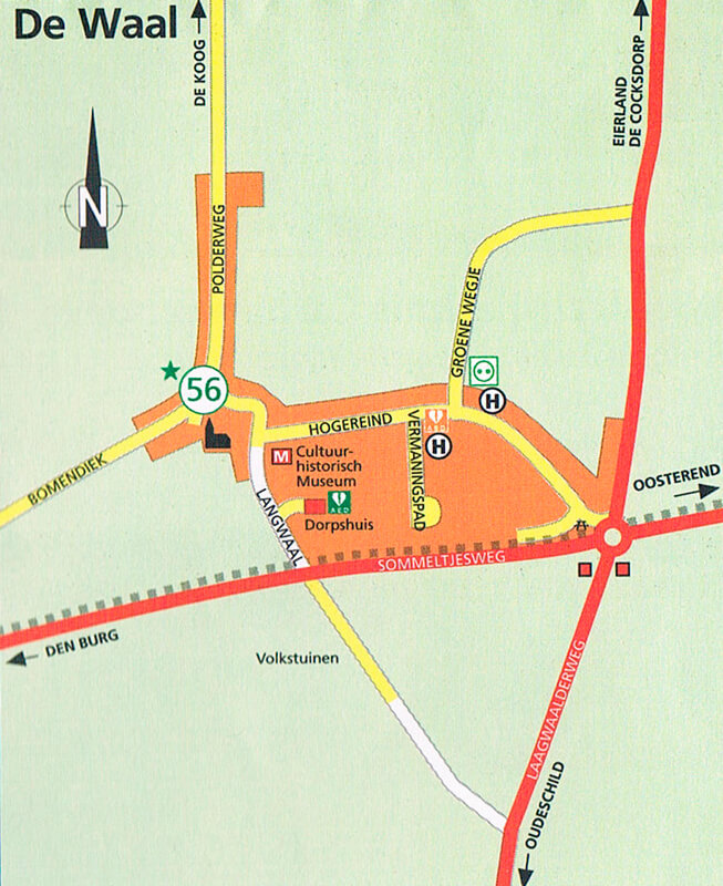 Plattegrond van De Waal