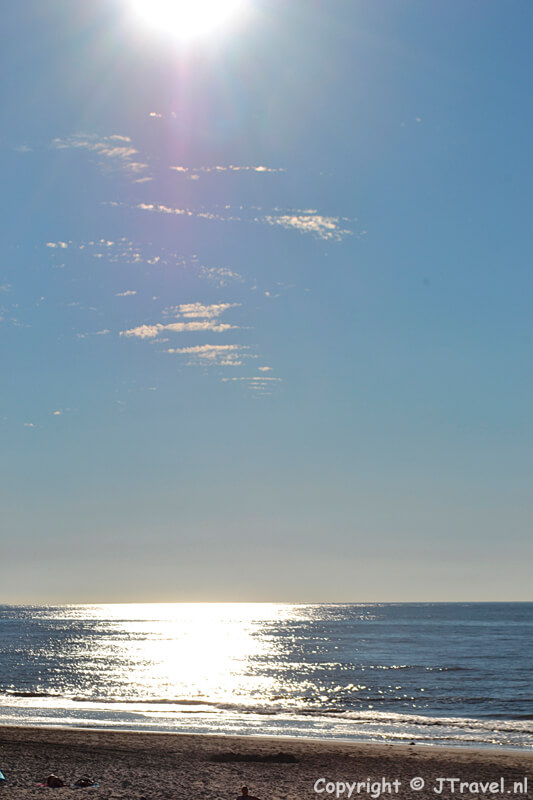 Zonsondergang op het strand van De Koog