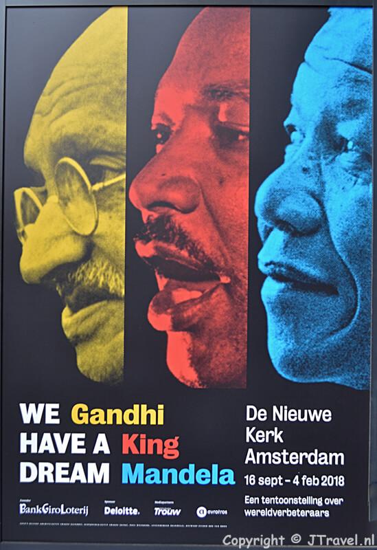 De tentoonstelling 'We have a dream' in de Nieuwe Kerk op 13 oktober 2017