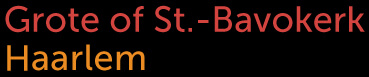 Logo van de St. Bavokerk in Haarlem