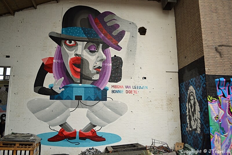 Streetart in de Ferro Dome in Rotterdam