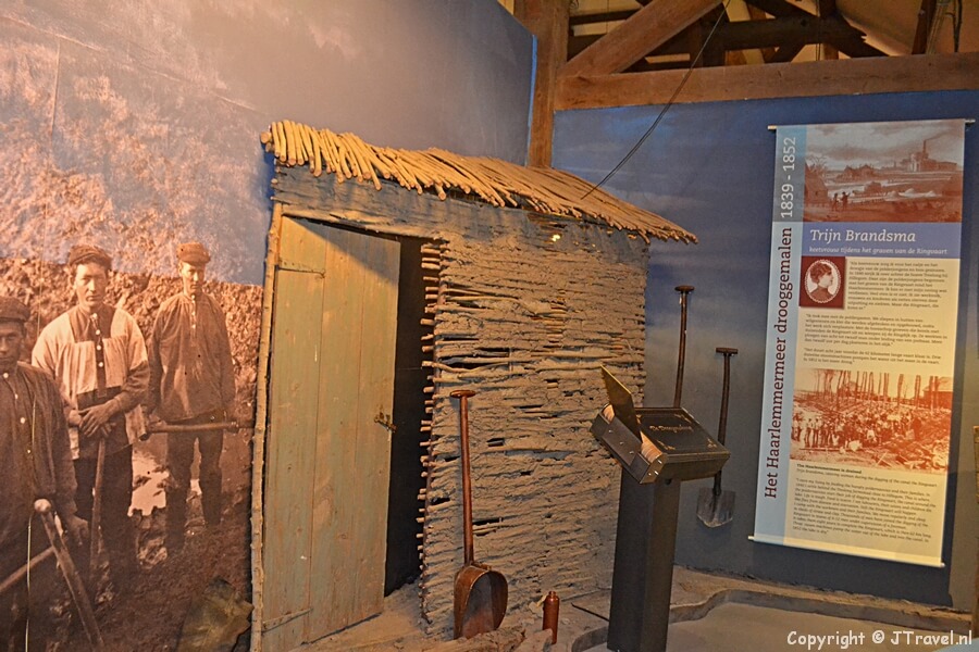 Het droogmalen van de Haarlemmermeer in het Historisch Museum Haarlemmermeer in Hoofddorp