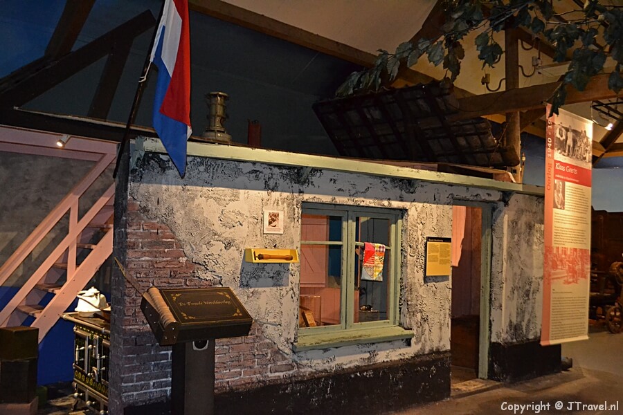 Een boerderij uit de Tweede Wereldoorlog in het Historisch Museum Haarlemmermeer in Hoofddorp