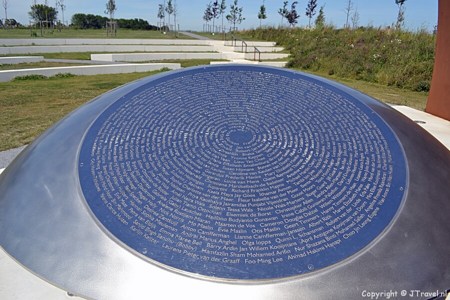 Het Nationaal Monument MH17 in Vijfhuizen