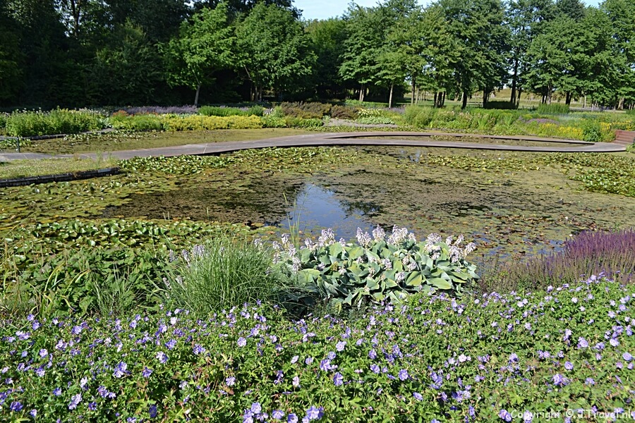 Een deel wat is overgebleven van de Floriade in 2002 in het Haarlemmermeerse Bos in Hoofddorp