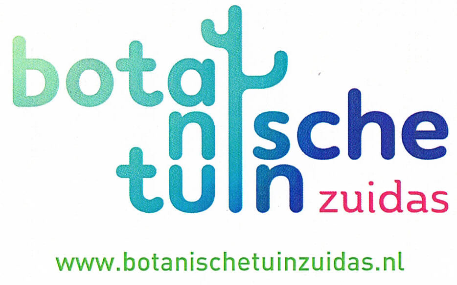 Logo van de Botanische Tuin Zuidas in Amsterdam