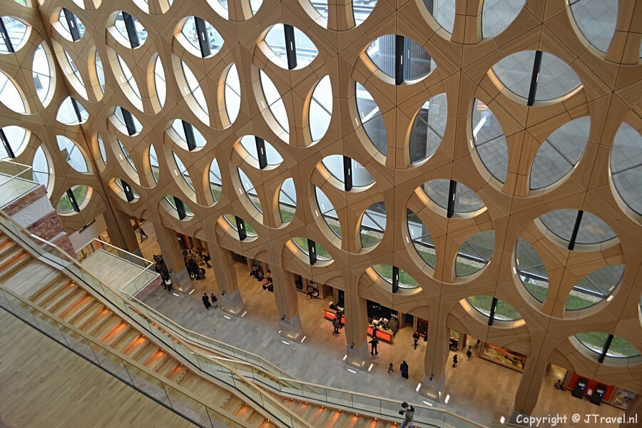 Het gebouw van Naturalis in Leiden