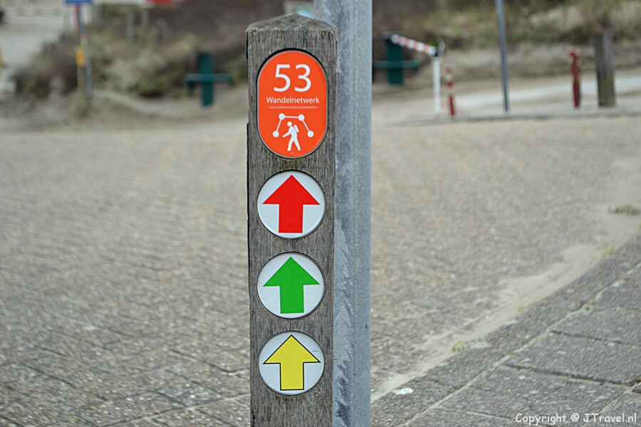 Routepaaljte nr. 53 in IJmuiden