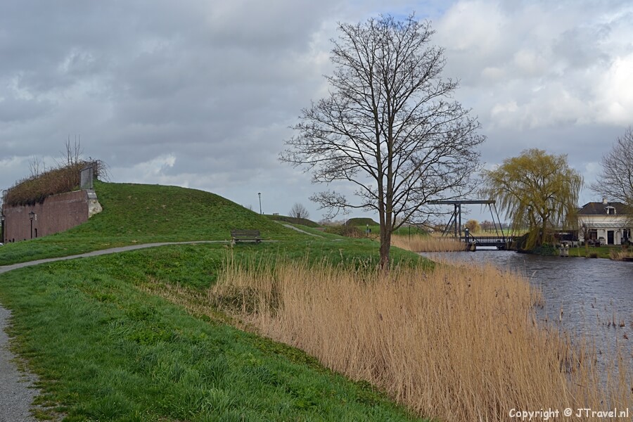 De vestingwerken in vestingstad Muiden
