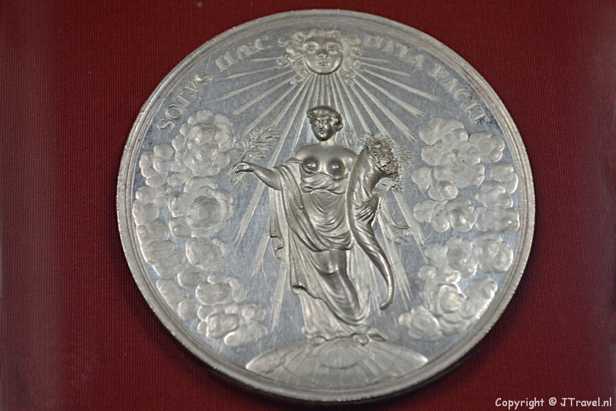 Het Numismatisch kabinet in het Teylers Museum in Haarlem