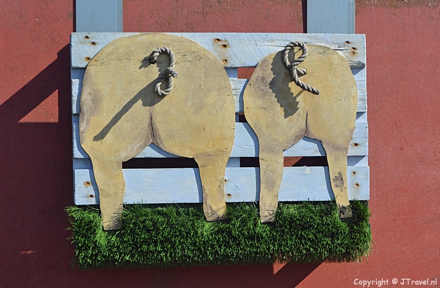 Kunst aan de Lisserbroekerweg tijdens mijn wandeling van de Olmenhorstroute rond Lisserbroek