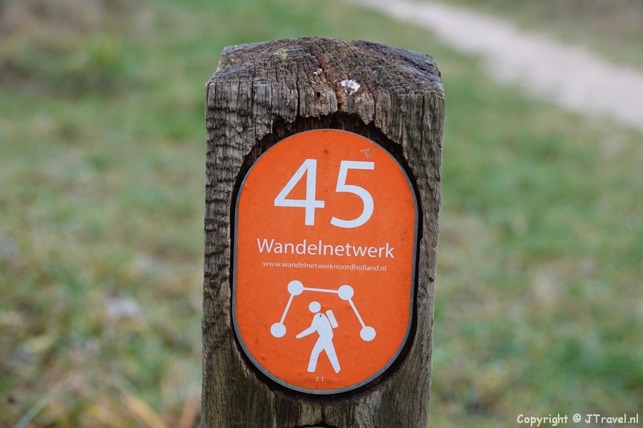 Knooppunt 45 tijdens mijn wandeling rond Wijk aan Zee