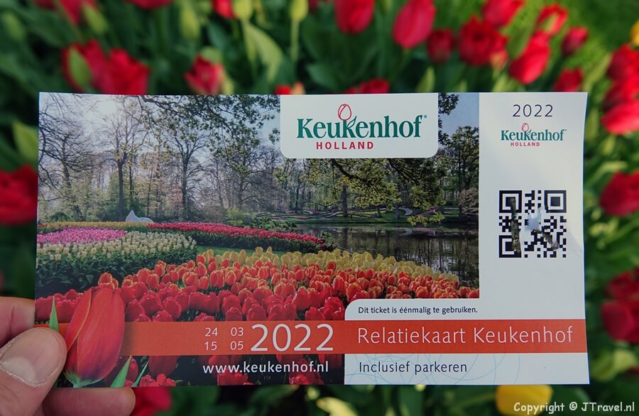 Mijn entreekaart voor de Keukenhof 2022 / Copyright © JTravel.nl