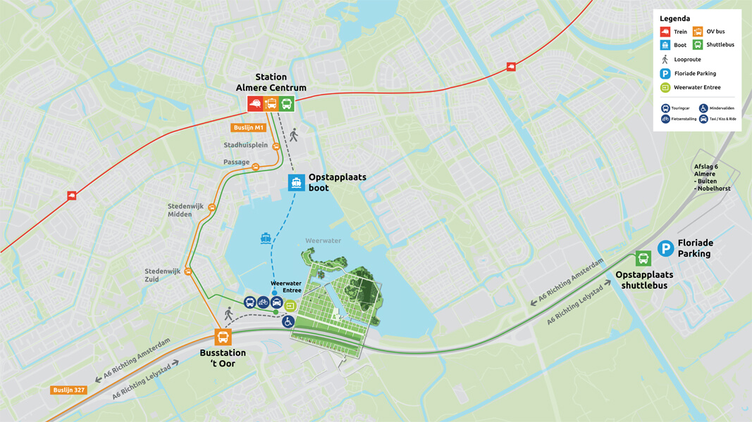 Bereikbaarheid van de Floriade Expo 2022 in Almere