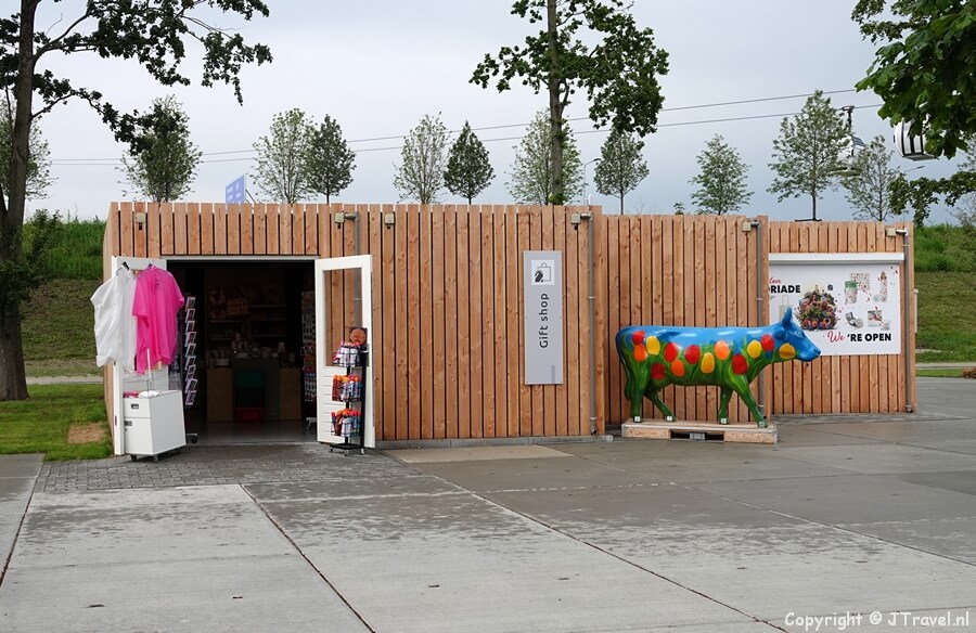 De gift shop in Eco District op de Floriade Expo 2022 in Almere