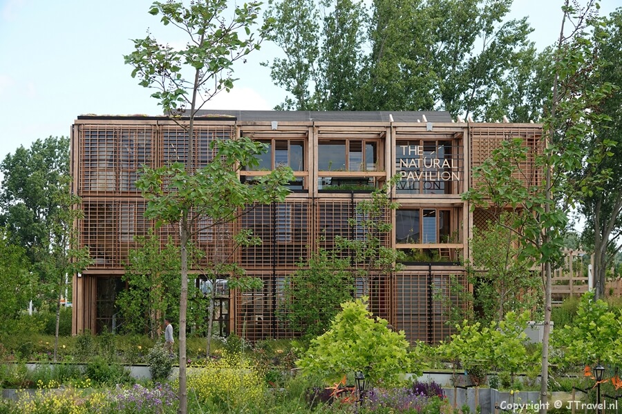 Natural Pavilion/Nederland in Urban District op de Floriade Expo 2022 in Almere
