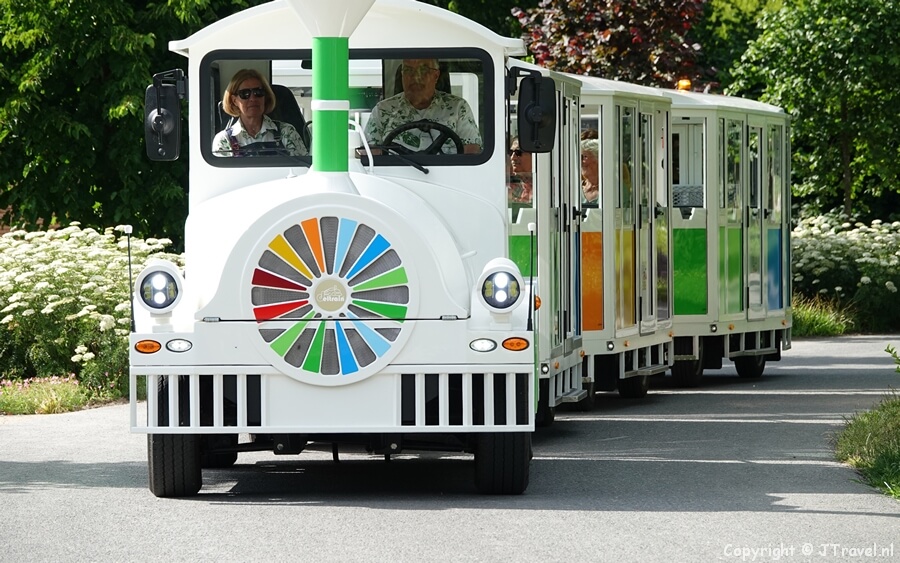 Het treintje op Green Island op de Floriade Expo 2022 in Almere<br/>Copyright © JTravel.nl