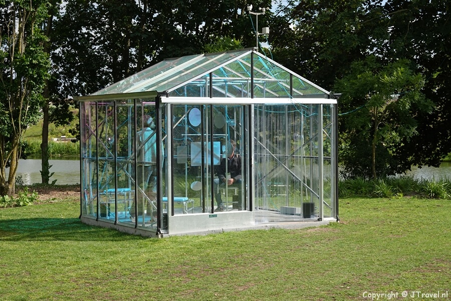 Nomadic Folly van Felipe van Laar op Green Island op de Floriade Expo 2022 in Almere