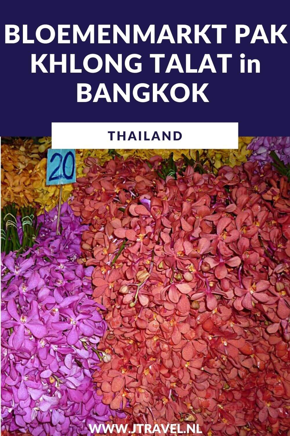 Een interessante plek in Bangkok is de Bloemenmarkt Pak Khlong Talat met orchideeën, lotusbloemen en andere schitterende bloemen. Aan de overkant van de straat is gigantische groentemarkt. Meer lezen? Kijk dan op mijn website. #pakkhlongtalat #bloemenmarktpakkhlongtalat #bloemenmarkt #bangkok #thailand #jtravel #jtravelblog
