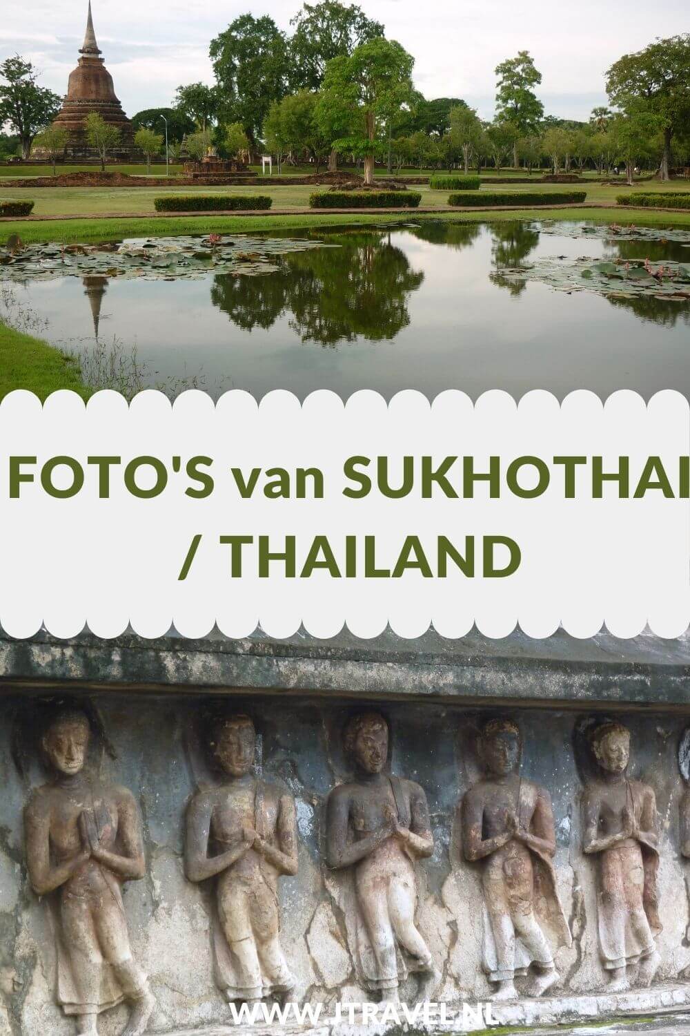 Sukhothai is uitstekend per fiets te verkennen. De oude stad van Sukhothai bestaat uit ongeveer 200 tempelruïnes die zijn ondergebracht in het Historisch Park Sukhothai. Sukhothai Historical Park staat op de Werelderfgoedlijst van UNESCO. Mijn foto's zie je in dit artikel. Kijk je mee? #sukhothai #thailand #unesco #fotos #jtravel #jtravelblog