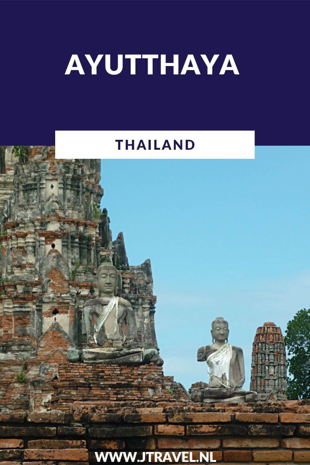 De bekendste tempel in Ayutthaya is de Wat Phra Mahathat. De Wat Phra Mahathat is een van de grootste en mooiste tempelcomplexen van de stad. Ayutthaya Historical Park staat op de Werelderfgoedlijst van UNESCO. Meer lees je in dit artikel. Lees je mee? #ayutthaya #thailand #unesco #jtravel #jtravelblog De bekendste tempel in Ayutthaya is de Wat Phra Mahathat. De Wat Phra Mahathat is een van de grootste en mooiste tempelcomplexen van de stad. Ayutthaya Historical Park staat op de Werelderfgoedlijst van UNESCO. Meer lees je in dit artikel. Lees je mee? #ayutthaya #thailand #unesco #jtravel #jtravelblog
