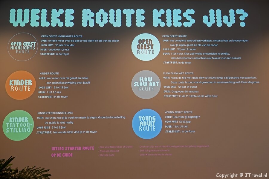 Welke route kiest u in Museum van de Geest in Haarlem / Copyright © JTravel.nl