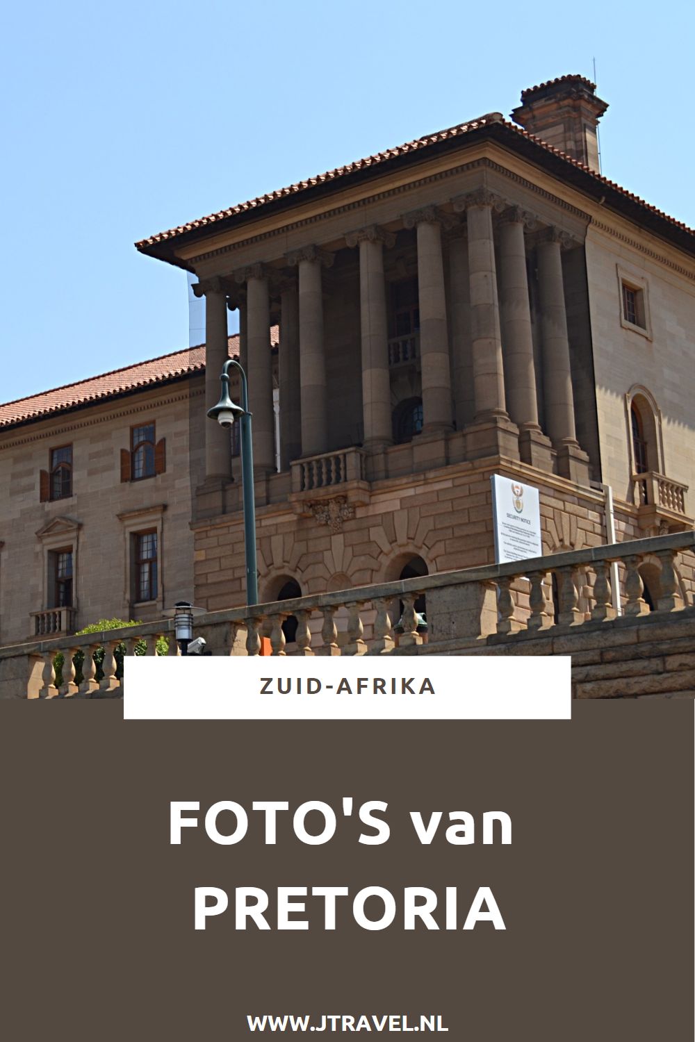 Mijn 23-daagse groepsrondreis door Zuid-Afrika begon in Pretoria met bezoeken aan de Union Buildings en het Voortrekkermonument. Hier zie je mijn foto’s van Pretoria. Kijk je mee? #Pretoria #Voortrekkermonument #UnionBuildings #zuidafrika #fotos #jtravel #jtravelblog