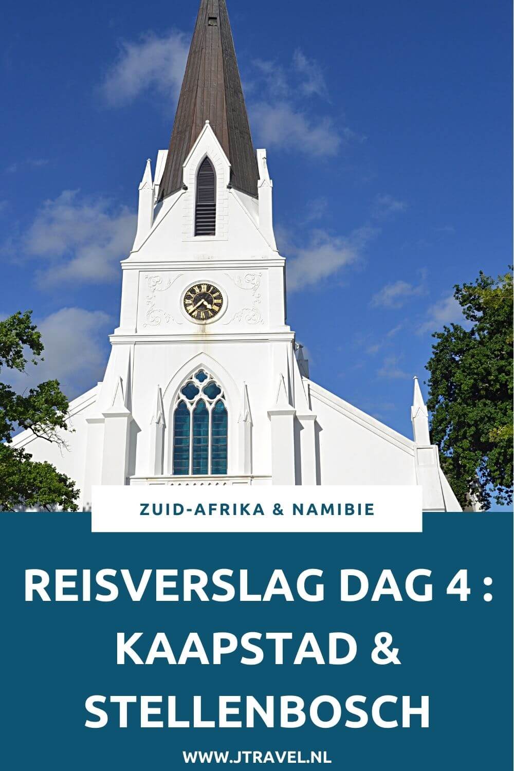 Dag 4 van mijn 22-daagse groepsrondreis door Zuid-Afrika en Namibië breng ik een deel door rond Kaapstad. De rest van de dag breng ik door in Stellenbosch met een bezoek aan de lokale botanische tuin en de Moederkerk, Alles over de vierde dag van mijn reis door Zuid-Afrika & Namibië lees je hier. Lees je mee? #zuidafrika #kaapstad #capetown #stellenbosch #reisverslag #jtravel #jtravelblog