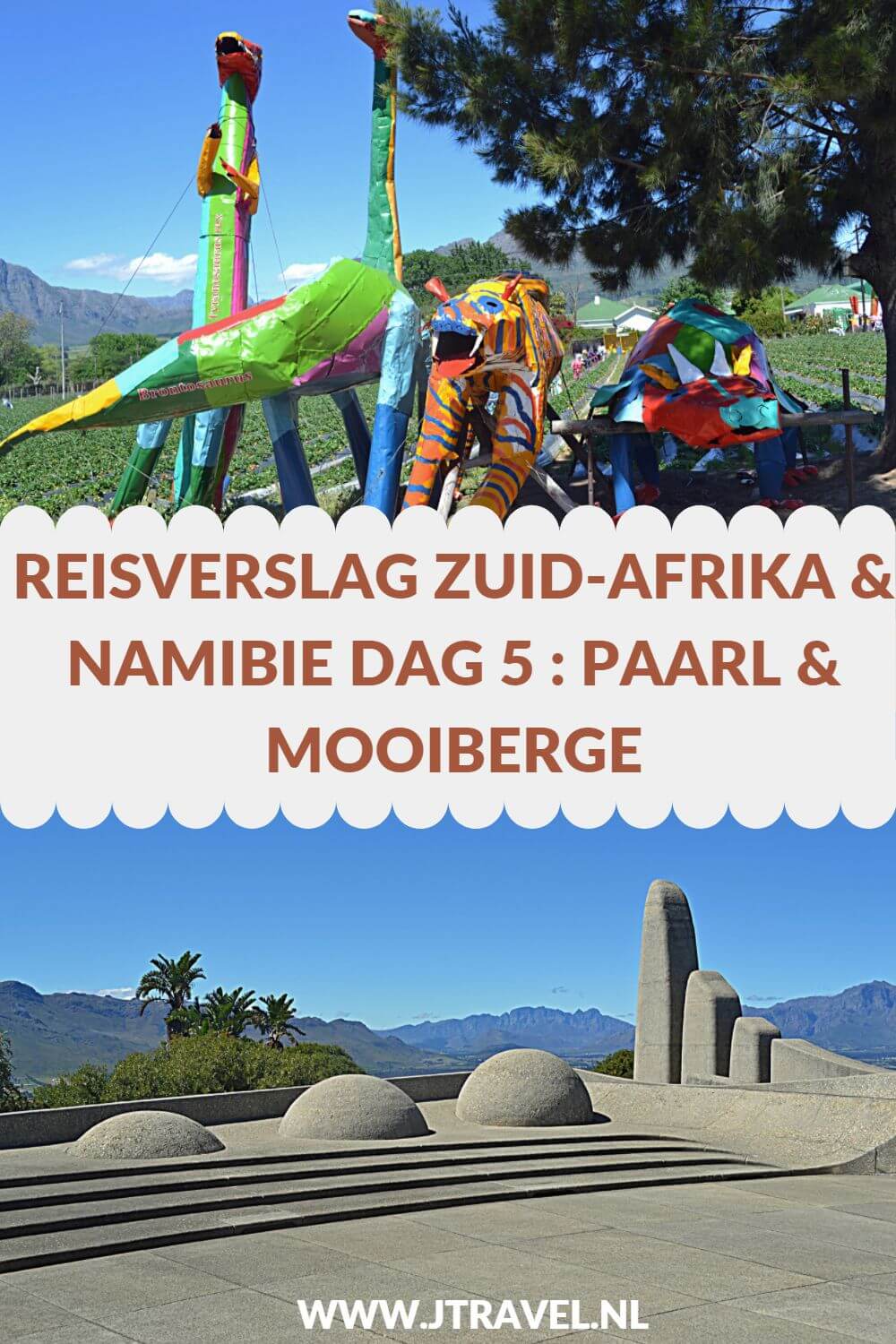 Op dag 5 van mijn 22-daagse groepsrondreis door Zuid-Afrika en Namibië bezocht ik het Taalmonument van Paarl, een wijnestate, Mooiberge en Ome Samie se Winkel in Stellenbosch. Alles over de vijfde dag van mijn reis door Zuid-Afrika & Namibië lees je hier. Lees je mee? #zuidafrika #stellenbosch #paarl #mooiberge #reisverslag #jtravel #jtravelblog Op dag 5 van mijn 22-daagse groepsrondreis door Zuid-Afrika en Namibië bezocht ik het Taalmonument van Paarl, een wijnestate, Mooiberge en Ome Samie se Winkel in Stellenbosch. Alles over de vijfde dag van mijn reis door Zuid-Afrika & Namibië lees je hier. Lees je mee? #zuidafrika #stellenbosch #paarl #mooiberge #reisverslag #jtravel #jtravelblog