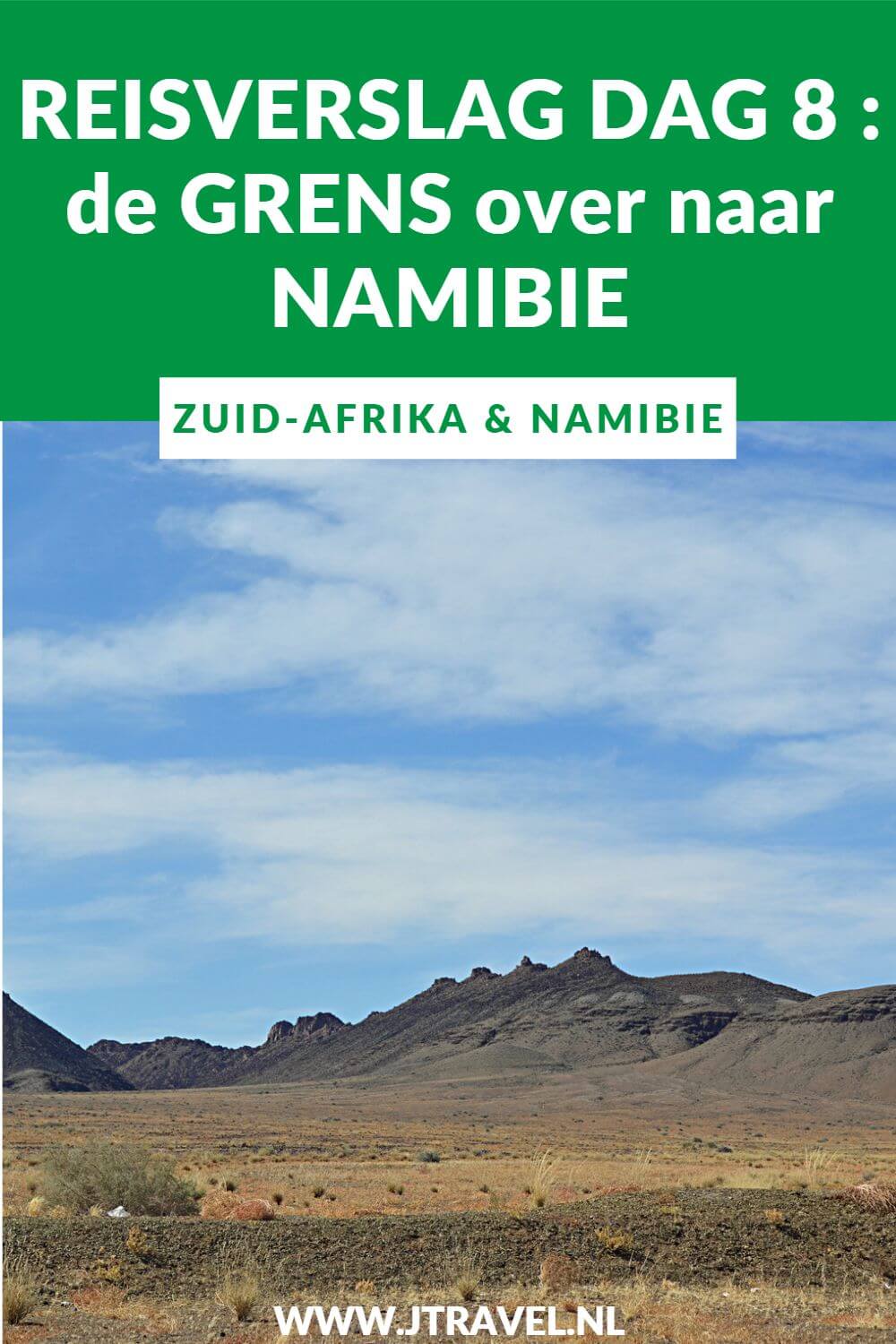 Op dag 8 van mijn 22-daagse groepsrondreis door Zuid-Afrika en Namibië steken we de grens met Namibië over en overnachten in de buurt van Fish River Canyon. Alles over de achtste dag van mijn reis door Zuid-Afrika & Namibië lees je hier. Lees je mee? #zuidafrika #namibie #reisverslag #jtravel #jtravelblog
