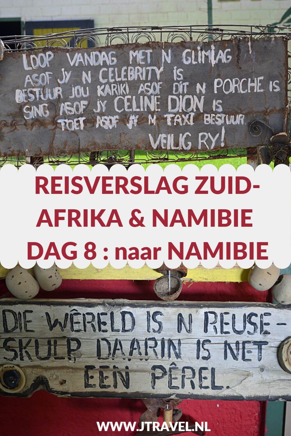 Op dag 8 van mijn 22-daagse groepsrondreis door Zuid-Afrika en Namibië steken we de grens met Namibië over en overnachten in de buurt van Fish River Canyon. Alles over de achtste dag van mijn reis door Zuid-Afrika & Namibië lees je hier. Lees je mee? #zuidafrika #namibie #reisverslag #jtravel #jtravelblog