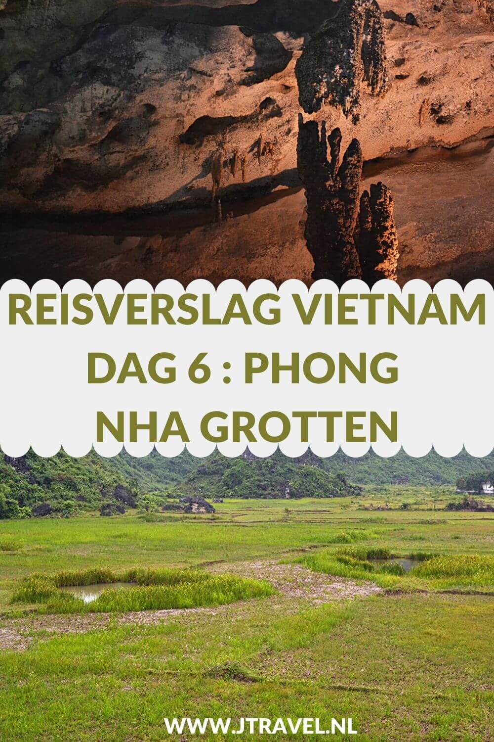 Op dag 6 van mijn 21-daagse groepsrondreis door Vietnam maakte ik een mooie boottocht in bij de Phong Nha Grotten. Alles over de zesde dag van mijn reis door Vietnam lees je hier. Lees je mee? #vietnam #phongnhagrotten #boottocht #reisverslag #jtravel #jtravelblog
