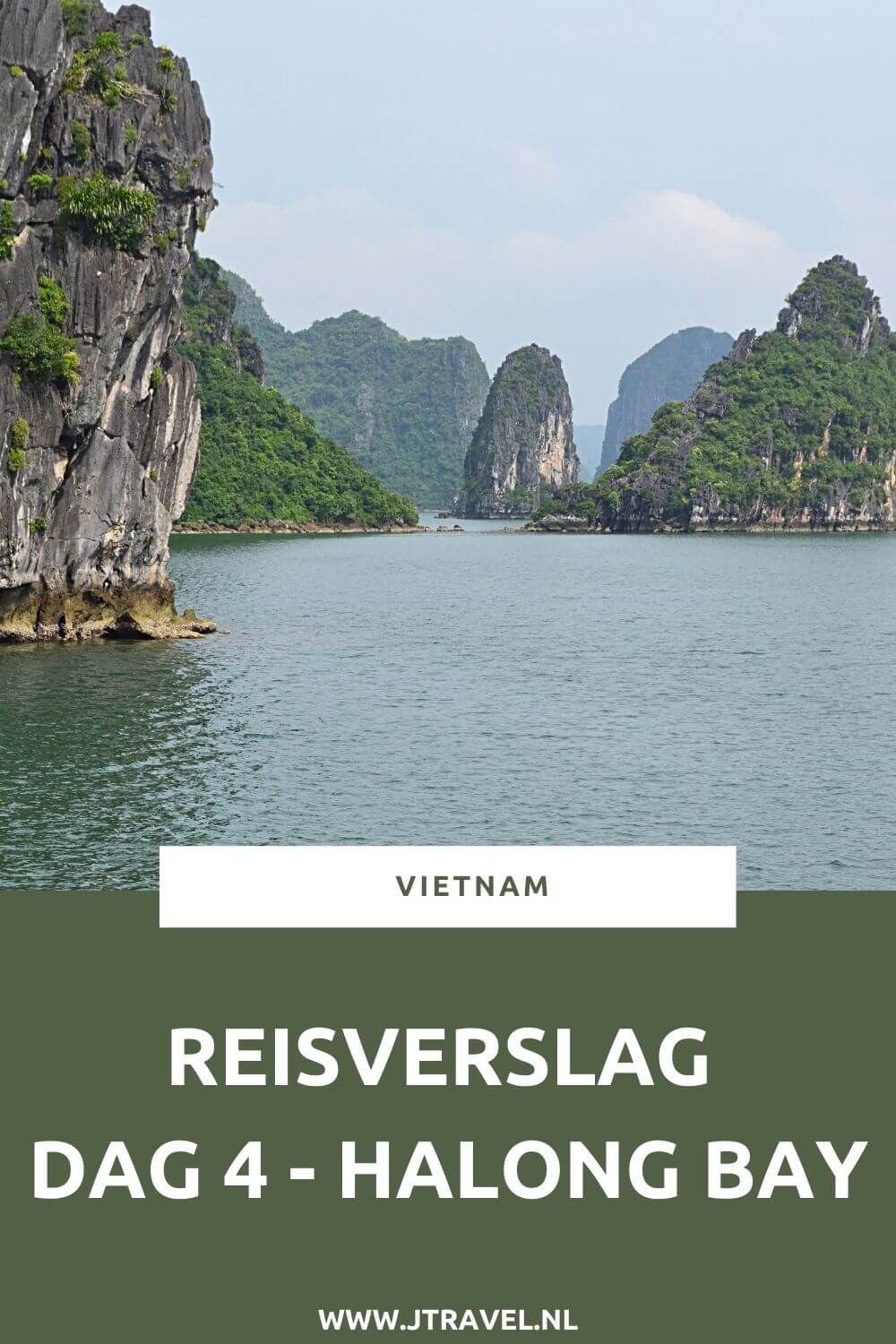 Op dag 4 van mijn 21-daagse groepsrondreis door Vietnam maakte ik een mooie boottocht in de wateren van Halong Bay. Alles over de vierde dag van mijn reis door Vietnam lees je hier. Lees je mee? #vietnam #halongbay #boottocht #reisverslag #jtravel #jtravelblog