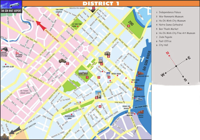 Plattegrond van Ho Chi Minh City